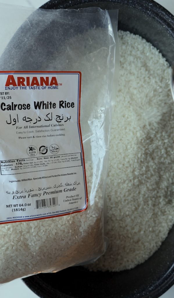 Calrose rice from Ariana sweets for Shola